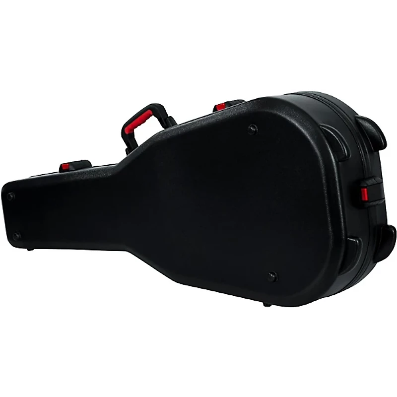 Gator TSA ATA Molded Acoustic Guitar Case Black Black
