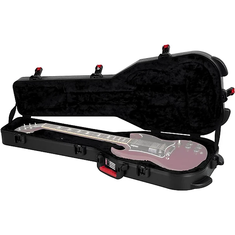 Gator GTSA-GTRSG TSA ATA Molded Gibson SG Guitar Case Black Black