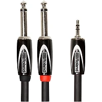 Roland Black Series 3.5mm TRS-Dual 1/4" Y Interconnect Cable