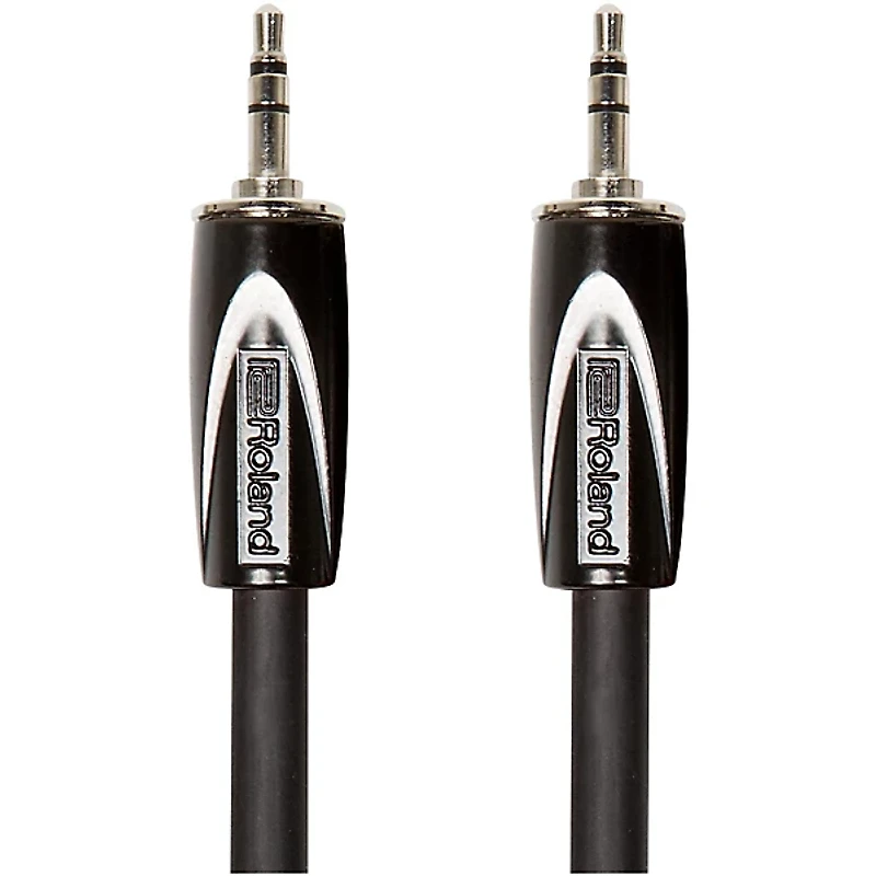 Roland Black Series 3.5mm TRS-3.5mm TRS Balanced Interconnect Cable