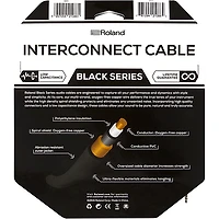 Roland Black Series 3.5mm TRS-3.5mm TRS Balanced Interconnect Cable