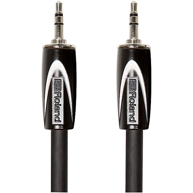 Roland Black Series 3.5mm TRS-3.5mm TRS Balanced Interconnect Cable