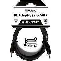 Roland Black Series 3.5mm TRS-3.5mm TRS Balanced Interconnect Cable