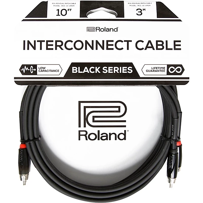 Roland Black Series Dual RCA-RCA Interconnect Cable
