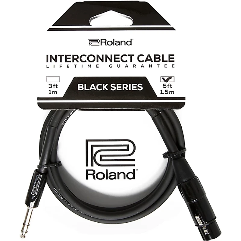 Roland Black Series 1/4" TRS-XLR(Female) Interconnect Cable