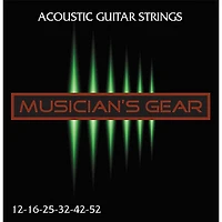 Musician's Gear Acoustic 12 80/20 Bronze Acoustic Guitar Strings 10-Pack