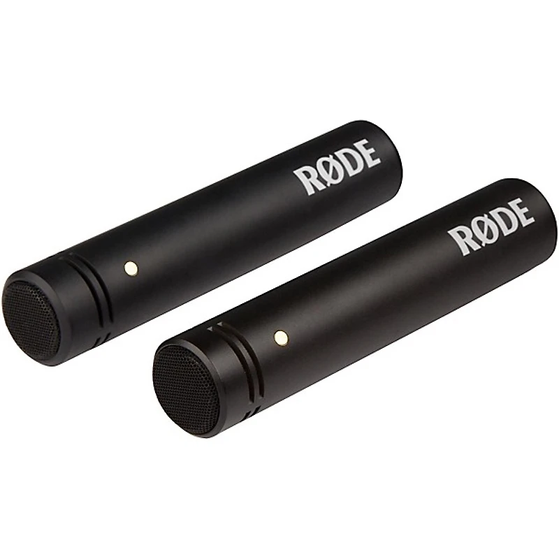 RODE M5 Compact 1/2" Condenser Microphone Matched Pair Cable & Stand Drum Overhead Package