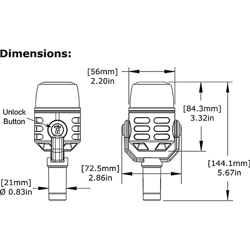Electro-Voice ND46 Dynamic Supercardioid Instrument Microphone
