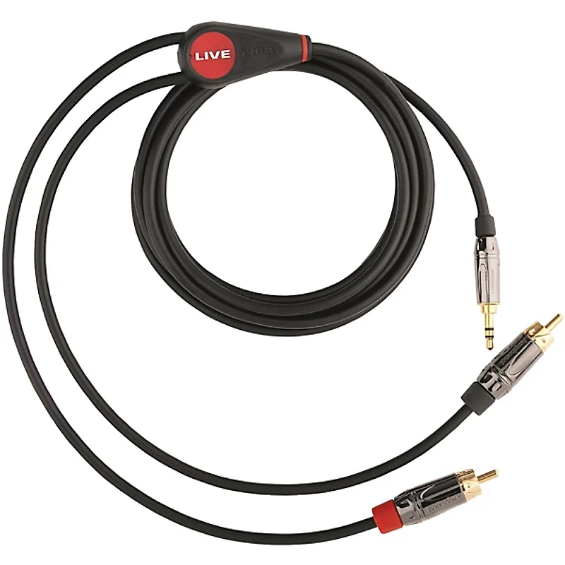 Livewire Elite Interconnect Y-Cable 3.5 mm TRS Male to RCA Male -