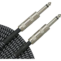 Musician's Gear Tweed Standard Instrument Cable - 20 ft. Black and Silver