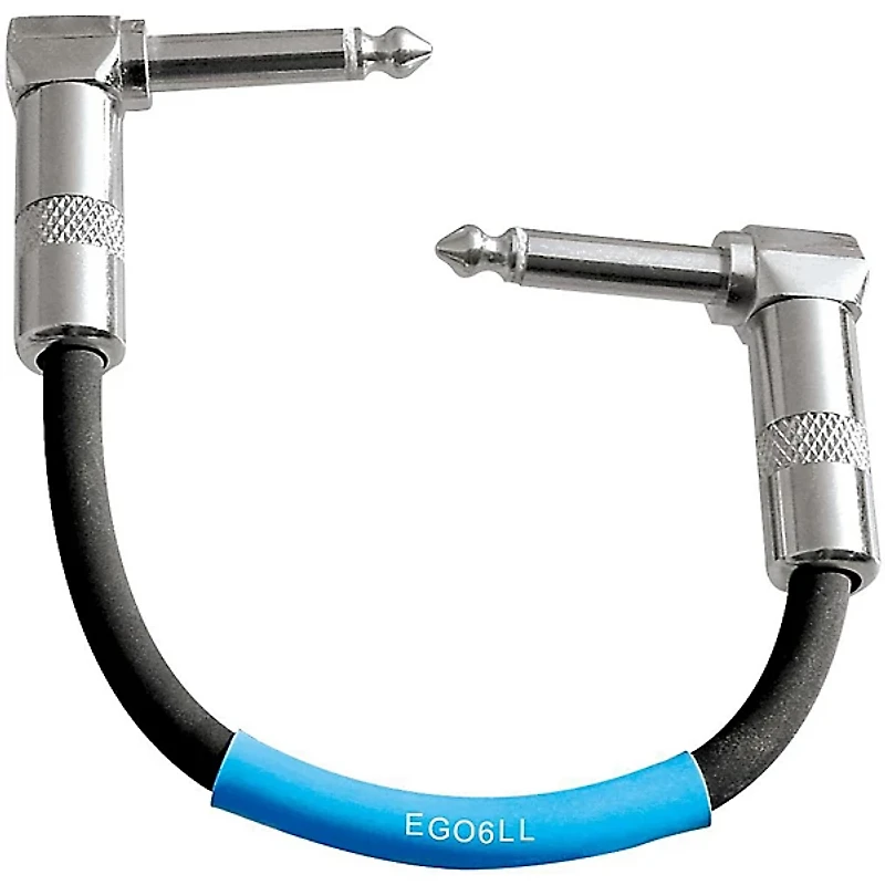 Livewire Advantage Instrument Patch Cable Angled/Angled 3-Pack - 6 in. Black