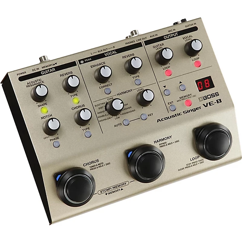 BOSS VE-8 Acoustic Singer Multi-Effects Pedal