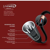 Livewire Essential High Impedance Microphone Cable XLR to 1/4" 20 ft. Black
