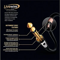Livewire Elite 12g Speaker Cable Banana to 1/4" Male