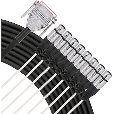 Livewire Advantage 8-Channel Snake D-sub to XLR Female 5 ft. Black