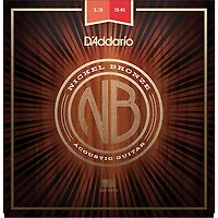 D'Addario NB1356 Nickel Bronze Medium Acoustic Strings 3-Pack with FREE NS Micro Headstock Tuner