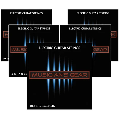 Musician's Gear Electric Nickel Plated Steel Guitar Strings 10-46
