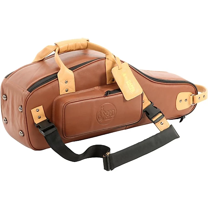 Gard Designer Leather Alto Saxophone Gig Bag Brown Black
