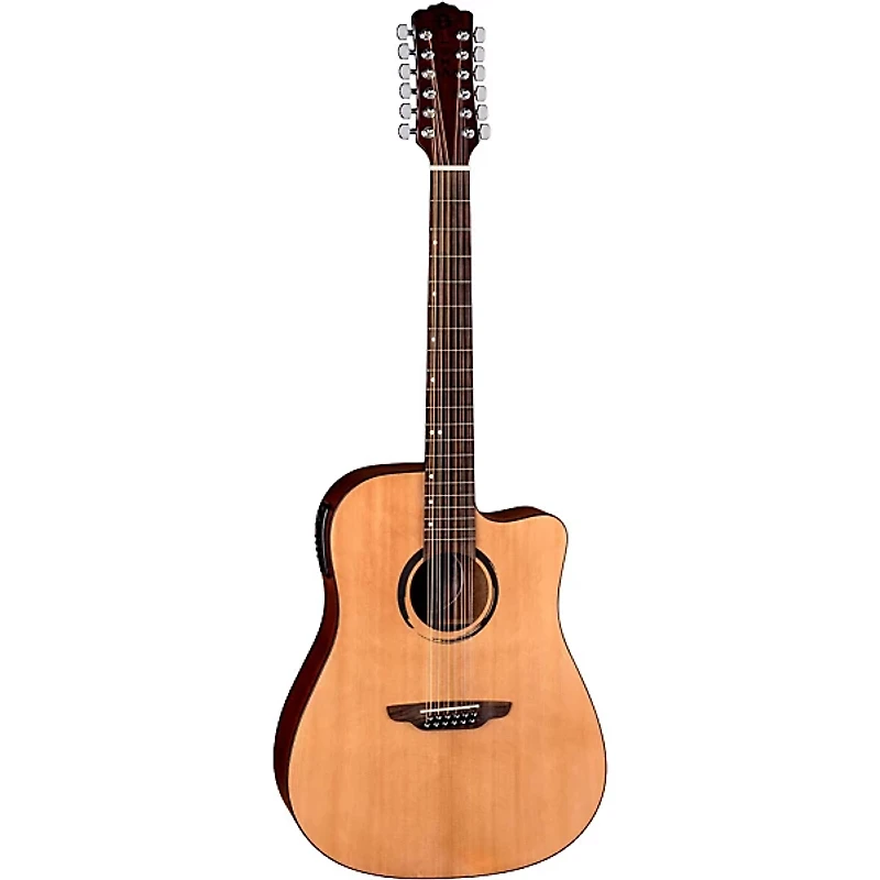 Luna WABI DC 12 Sabi 12-String Dreadnought Acoustic-Electric Guitar Natural