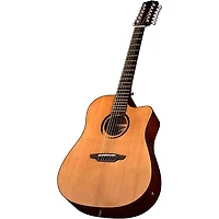 Luna WABI DC 12 Sabi 12-String Dreadnought Acoustic-Electric Guitar Natural