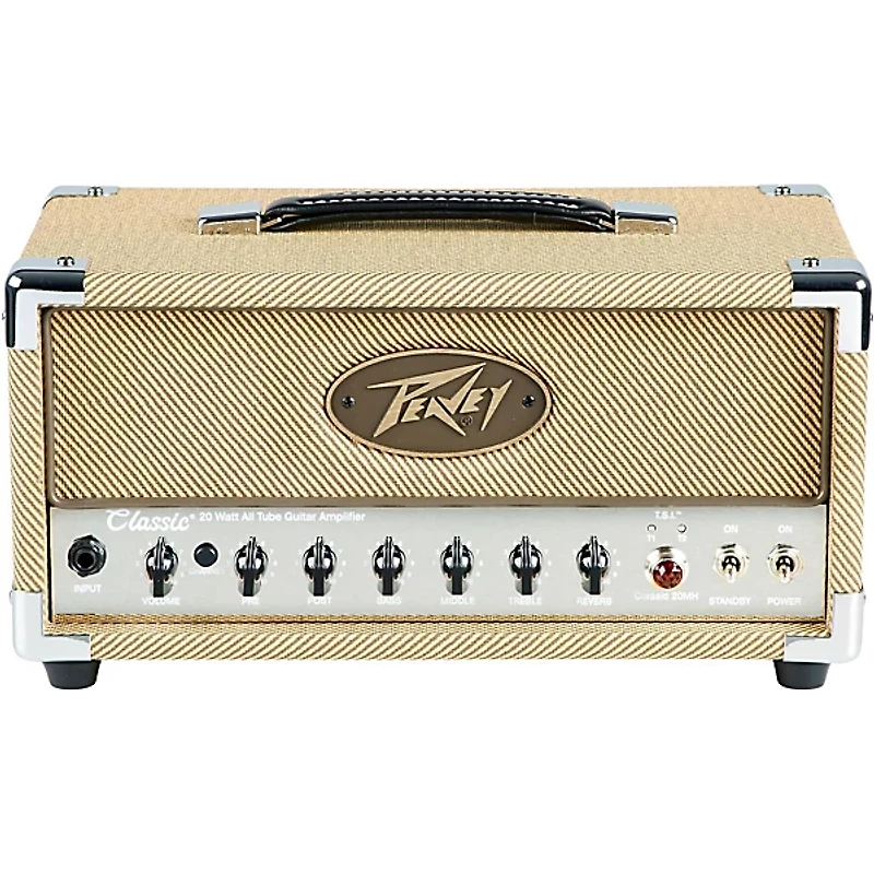 Peavey Classic 20 Micro 20W Tube Guitar Amp Head with 60W 1x12 Guitar Speaker Cabinet