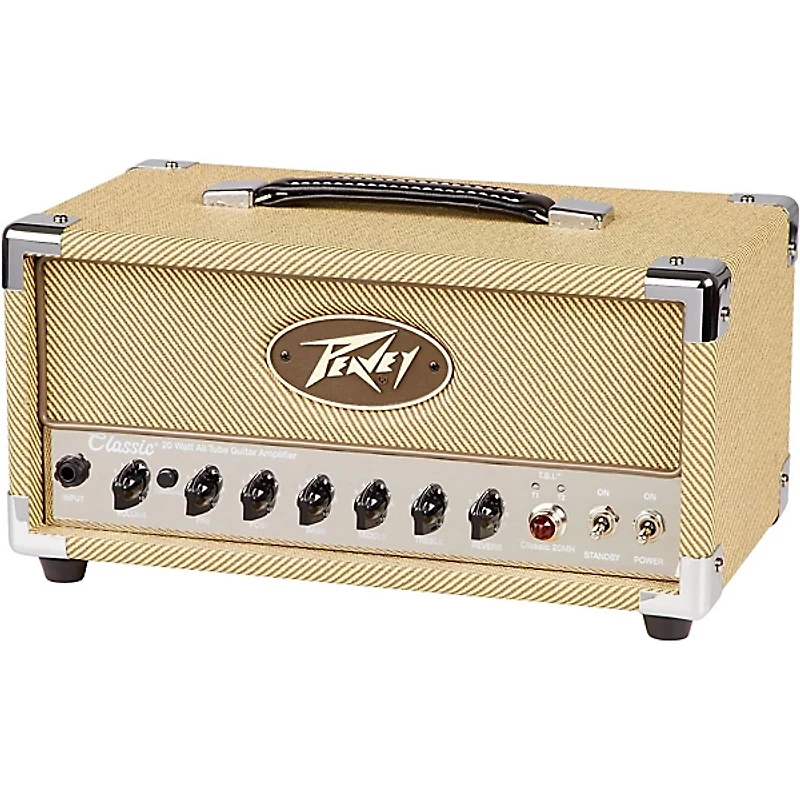 Peavey Classic 20 Micro 20W Tube Guitar Amp Head with 60W 1x12 Guitar Speaker Cabinet