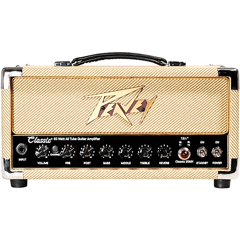 Peavey Classic 20 Micro 20W Tube Guitar Amp Head with 2x12 Guitar Speaker Cabinet