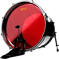 EVANS Red Hydraulic Bass Drum Head