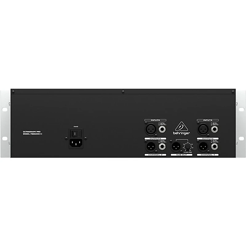 Behringer ULTRAGRAPH PRO FBQ6200HD 2-Channel 31-Band Graphic EQ With FBQ Feedback Detection System