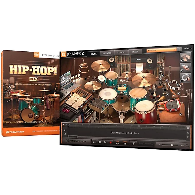 Toontrack Hip-Hop! EZX Expansion for EZ Drummer 2