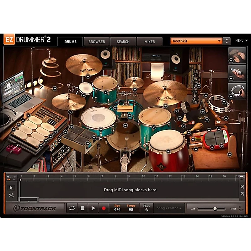 Toontrack Hip-Hop! EZX Expansion for EZ Drummer 2