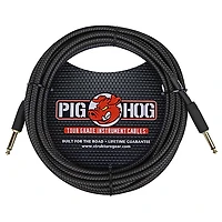 Pig Hog Instrument Cable Black Woven 1/4" to 1/4"