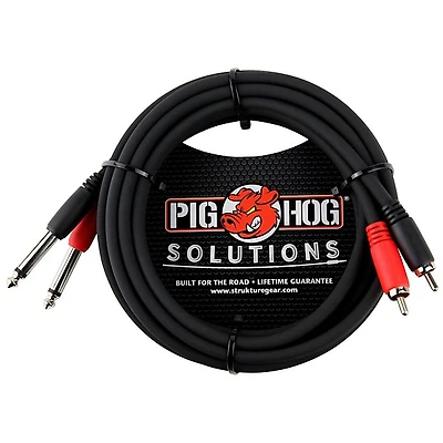 Pig Hog Solutions Dual Cable RCA to 1/4"