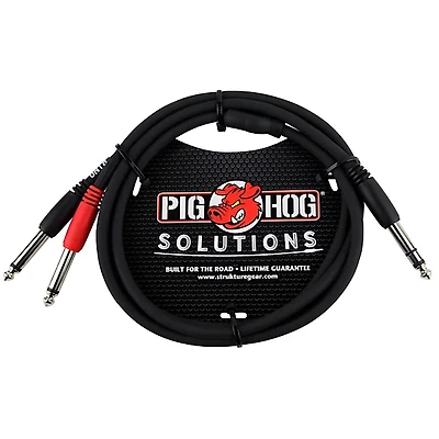 Pig Hog Solutions TRS(M) to Dual 1/4" Insert Cable