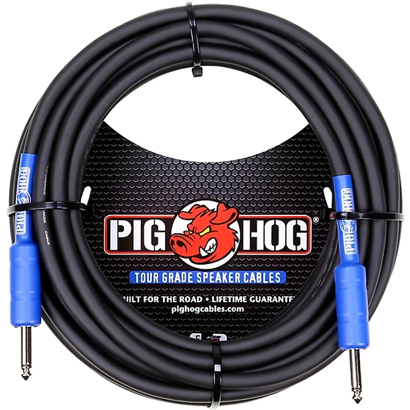 Pig Hog Speaker Cable 14 Gauge Wire 1/4" to 1/4"
