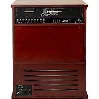 Hammond Leslie Model 3300W 300W 15" Combo Cabinet With 2-Speed Rotary Horn Red Walnut