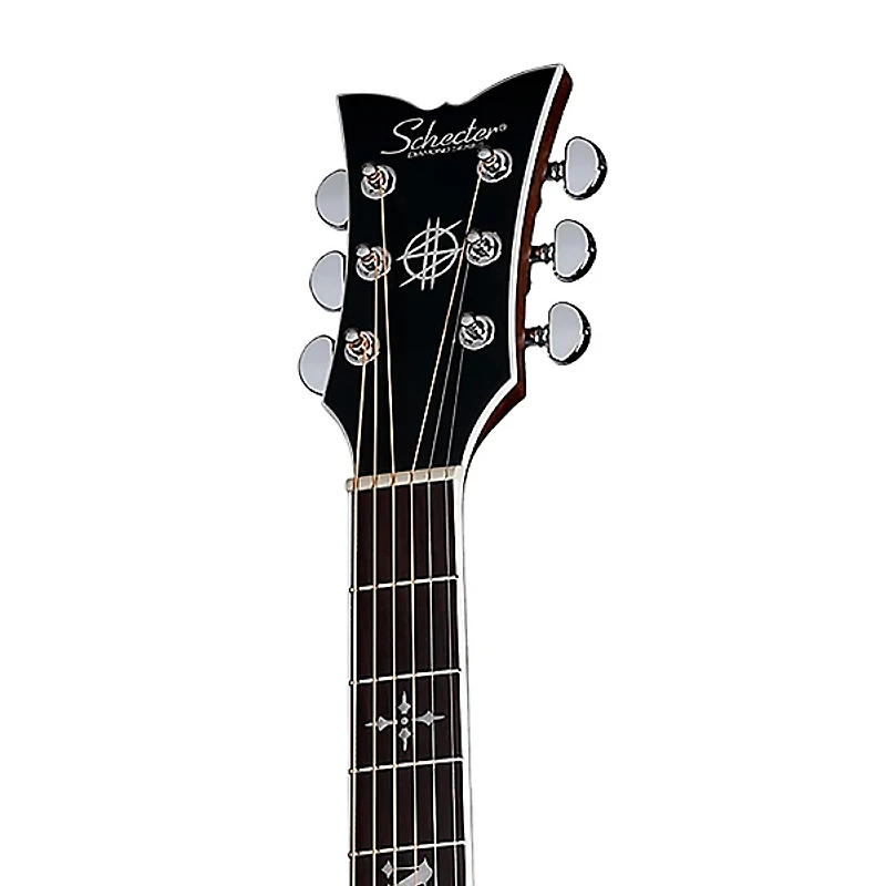 Schecter Guitar Research Synyster Gates 3701 Acoustic-Electric Guitar Transparent Black Burst Satin