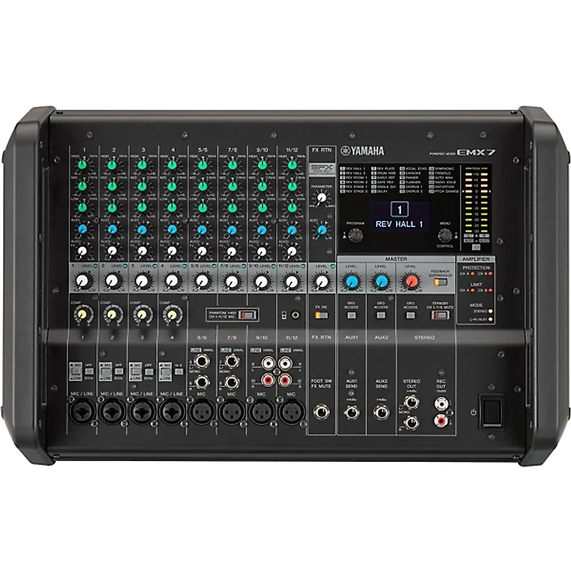 Yamaha EMX7 12-Input Powered Mixer With Dual 710-Watt Amp