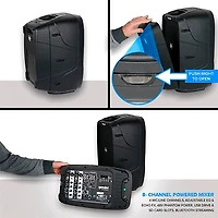 Gemini ES-210MXBLU-ST Portable PA System