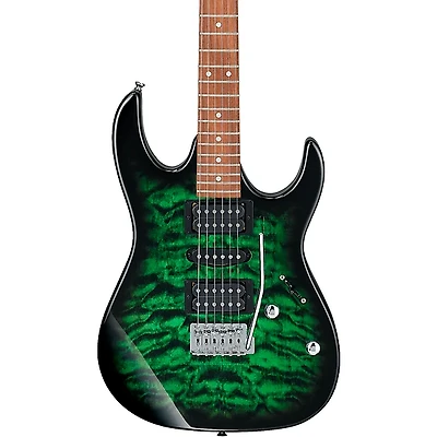 Ibanez GRX70QA GIO RX Series Electric Guitar Transparent Green Burst