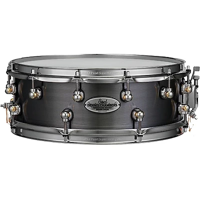 Pearl Dennis Chambers Milled Aluminum Snare Drum 14 x 5 in. Black Nickel