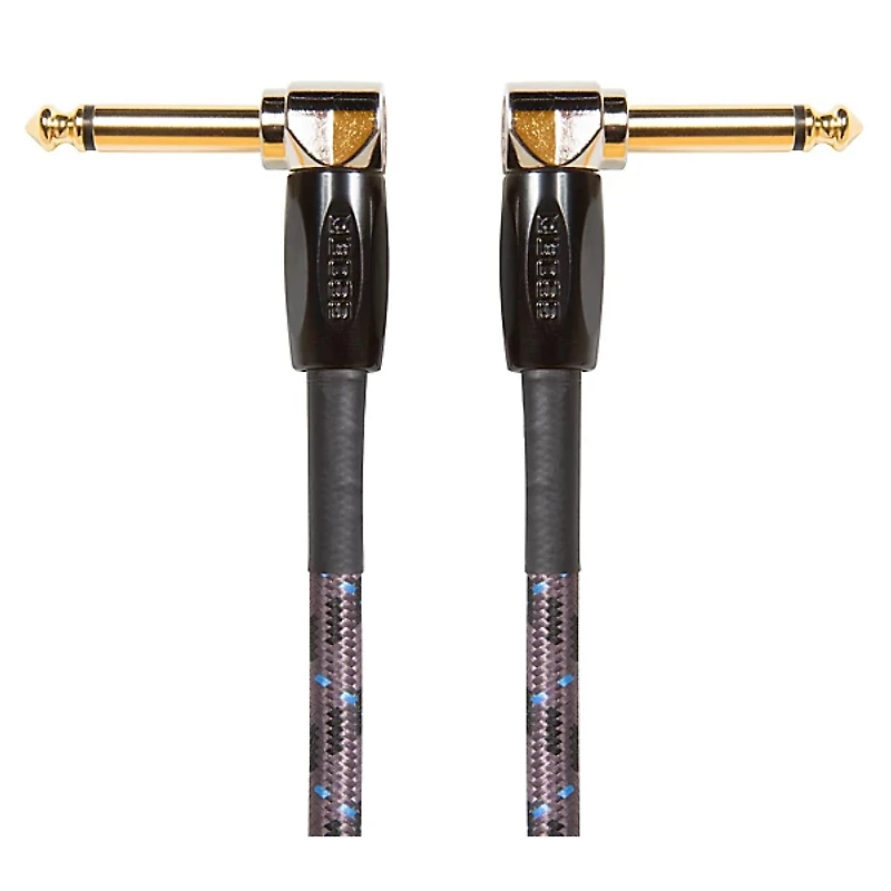BOSS 1/4" Angle - Angle 6" Instrument Cable (3-Pack) 6 in.