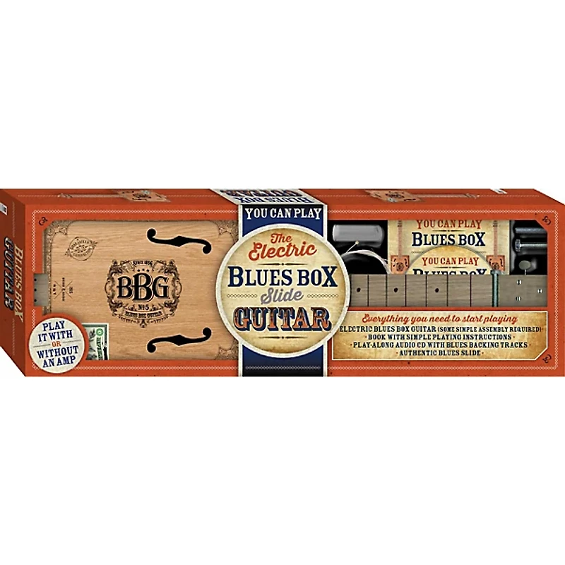 Hinkler The Electric Blues Box Slide Guitar With Guitar Slide, Instruction Book, Audio CD