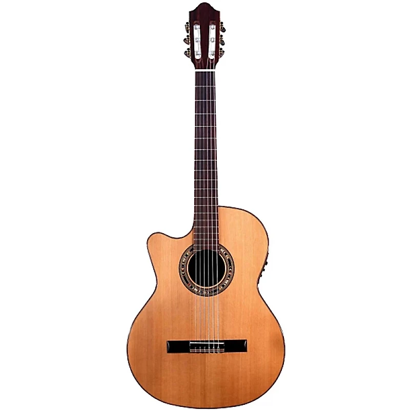 Kremona Verea Left-Handed Classical Acoustic-Electric Guitar Natural