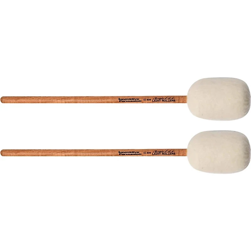 Innovative Percussion Concert Bass Drum Mallet - LIGHT ROLLERS (pair)