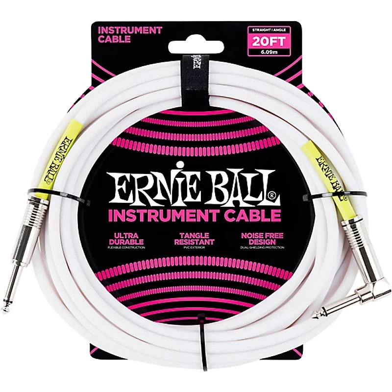 Ernie Ball Straight-Angle Instrument Cable