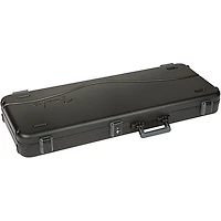 Fender Deluxe Molded ABS Strat/Tele Guitar Case Black Gray/Silver
