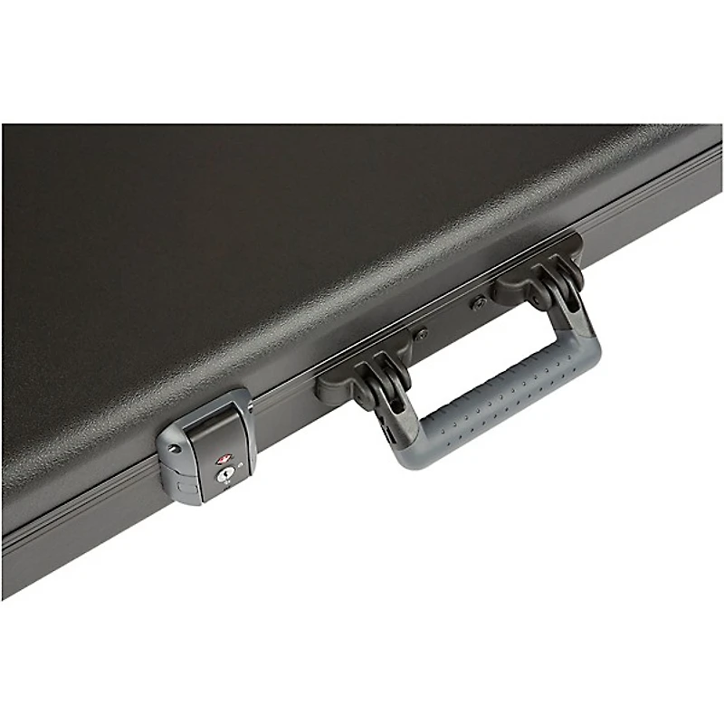 Fender Deluxe Molded ABS Strat/Tele Guitar Case Black Gray/Silver
