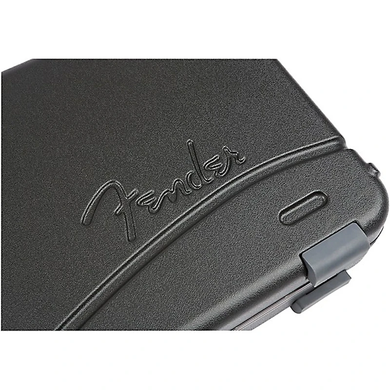 Fender Deluxe Molded ABS Strat/Tele Guitar Case Black Gray/Silver