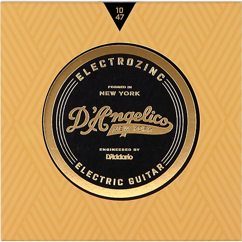 D'Angelico Electrozinc Jazz 10-47 Extra Light Electric Guitar Strings